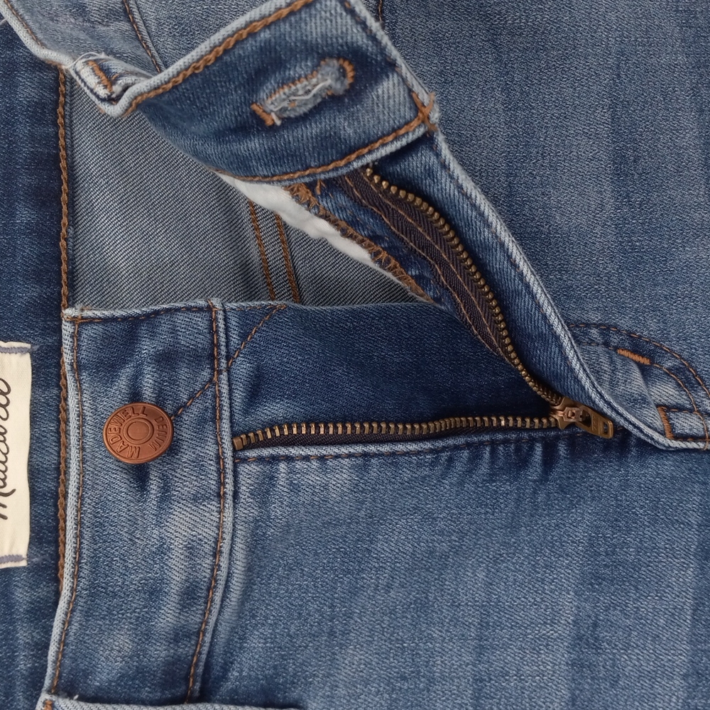 Madewell Roadtripper Skinny Jeans High Rise Stretchy Medium Wash Whisker Size 27 - Picture 6 of 15
